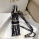 Replica Dior Mini Book Tote Phone Bag Dior Oblique Embroidery Blue Fake Dior Mini Book Tote Phone Bag Dior Oblique Embroidery Blue Replica