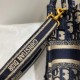 Replica Dior Mini Book Tote Phone Bag Dior Oblique Embroidery Blue Fake Dior Mini Book Tote Phone Bag Dior Oblique Embroidery Blue Replica