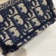 Replica Dior Mini Book Tote Phone Bag Dior Oblique Embroidery Blue Fake Dior Mini Book Tote Phone Bag Dior Oblique Embroidery Blue Replica