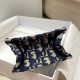 Replica Dior Mini Book Tote Phone Bag Dior Oblique Embroidery Blue Fake Dior Mini Book Tote Phone Bag Dior Oblique Embroidery Blue Replica