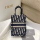 Replica Dior Mini Book Tote Phone Bag Dior Oblique Embroidery Blue Fake Dior Mini Book Tote Phone Bag Dior Oblique Embroidery Blue Replica