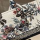 Fake Dior Small Book Tote Bag Jardin d'Hiver Embroidery White Replica Replica Dior Small Book Tote Bag Jardin d'Hiver Embroidery White