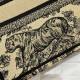 Replica Dior Small Book Tote Bag Toile de Jouy Embroidery Brown Fake Dior Small Book Tote Bag Toile de Jouy Embroidery Brown Replica