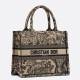 Replica Dior Small Book Tote Bag Toile de Jouy Embroidery Brown Fake Dior Small Book Tote Bag Toile de Jouy Embroidery Brown Replica