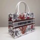 Fake Dior Small Book Tote Camouflage With Flowers White Replica Replica Dior Small Book Tote Camouflage With Flowers White