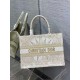 Replica Dior Medium Book Tote Bag Rêve d'Infini Embroidery Gold
