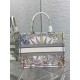 Replica Dior Medium Dior Book Tote Multicolor Rêve d'Infini Embroidery White Replica Dior Medium Dior Book Tote Multicolor Rêve d'Infini Embroidery White