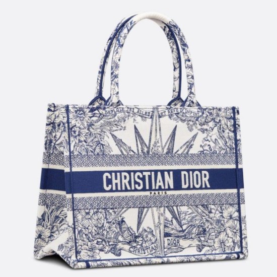 Replica Dior Medium Dior Book Tote Rêve d'Infini Embroidery White /Blue Replica Dior Medium Dior Book Tote Rêve d'Infini Embroidery White /Blue