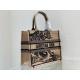 Fake Dior Medium Book Tote Bag In Macro Toile de Jouy Tiger Embroidery Replica Replica Dior Medium Book Tote Bag In Macro Toile de Jouy Tiger Embroidery