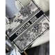 Replica Dior Medium Book Tote Bag Toile de Jouy Zodiac Embroidery White Fake Dior Medium Book Tote Bag Toile de Jouy Zodiac Embroidery White Replica