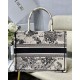 Replica Dior Medium Book Tote Bag Toile de Jouy Zodiac Embroidery White Fake Dior Medium Book Tote Bag Toile de Jouy Zodiac Embroidery White Replica