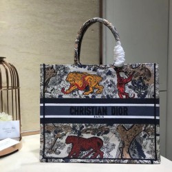 Replica Dior Book Tote Bag Toile De Jouy Multicolour