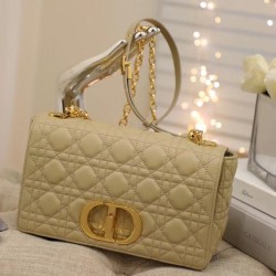 Replica Dior Caro Medium Bag Cannage Beige