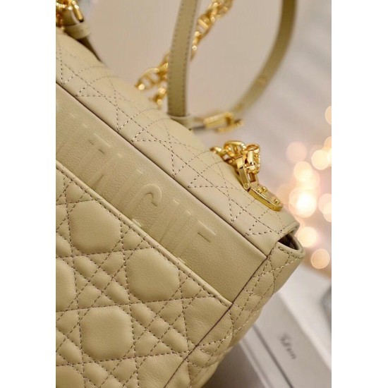 Replica Dior Caro Medium Bag Cannage Beige Replica Dior Caro Medium Bag Cannage Beige