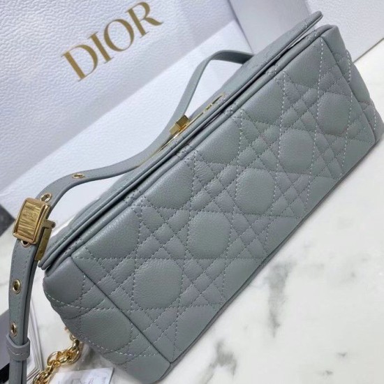 Replica Dior Caro Medium Bag Cannage Grey Fake Dior Caro Medium Bag Cannage Grey Replica