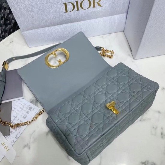Replica Dior Caro Medium Bag Cannage Grey Fake Dior Caro Medium Bag Cannage Grey Replica