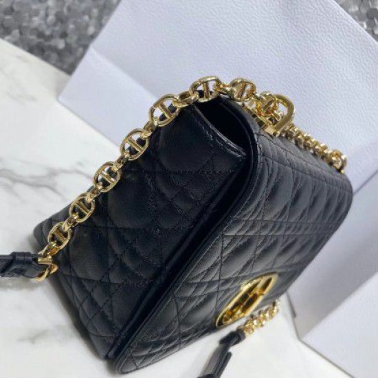 Fake Dior Caro Medium Bag Cannage Black Replica Replica Dior Caro Medium Bag Cannage Black