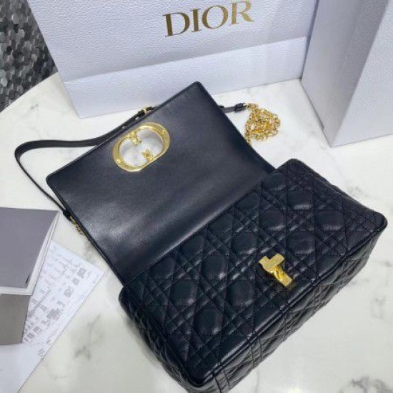 Fake Dior Caro Medium Bag Cannage Black Replica Replica Dior Caro Medium Bag Cannage Black