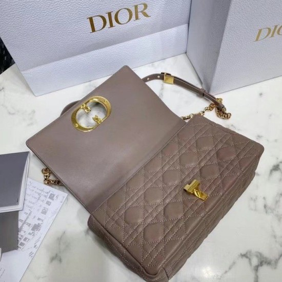 Replica Dior Caro Medium Bag Cannage Taupe Fake Dior Caro Medium Bag Cannage Taupe Replica