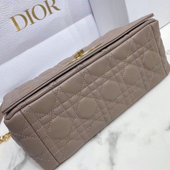 Replica Dior Caro Medium Bag Cannage Taupe Fake Dior Caro Medium Bag Cannage Taupe Replica