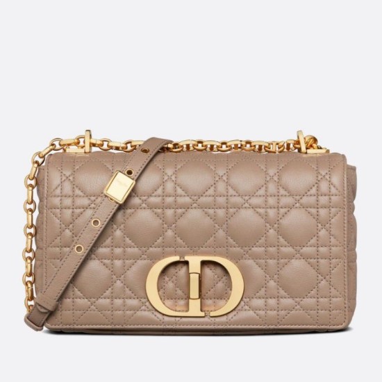Replica Dior Caro Medium Bag Cannage Taupe Fake Dior Caro Medium Bag Cannage Taupe Replica