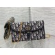 Replica Dior Bobby East-West Chain Pouch Oblique Jacquard Blue Replica Dior Bobby East-West Chain Pouch Oblique Jacquard Blue