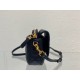 Replica Dior Caro Pouch Cannage Black Replica Dior Caro Pouch Cannage Black