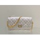 Replica Dior Caro Pouch Cannage White Replica Dior Caro Pouch Cannage White