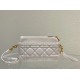 Replica Dior Caro Pouch Cannage White Replica Dior Caro Pouch Cannage White