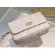 Replica Dior Caro Pouch Cannage White Replica Dior Caro Pouch Cannage White