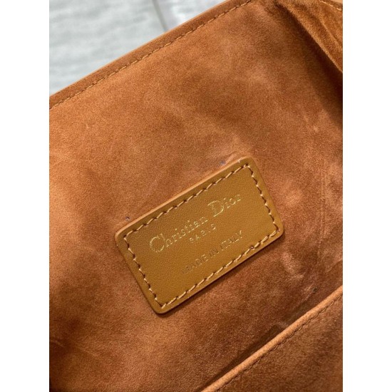 Replica Dior C'est Medium Bucket Bag Saddle Calfskin Brown Replica Dior C'est Medium Bucket Bag Saddle Calfskin Brown