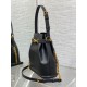 Replica Dior C'est Medium Bucket Bag Saddle Calfskin Black Replica Dior C'est Medium Bucket Bag Saddle Calfskin Black