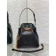 Replica Dior C'est Medium Bucket Bag Saddle Calfskin Black Replica Dior C'est Medium Bucket Bag Saddle Calfskin Black
