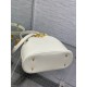 Fake Dior C'est Medium Bucket Bag Saddle Calfskin White Replica Fake Dior C'est Medium Bucket Bag Saddle Calfskin White Replica
