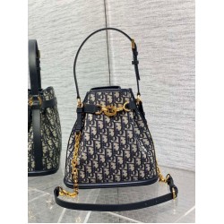 Fake Dior C'est Medium Bucket Bag Oblique Jacquard Blue Replica Replica Dior C'est Medium Bucket Bag Oblique Jacquard Blue