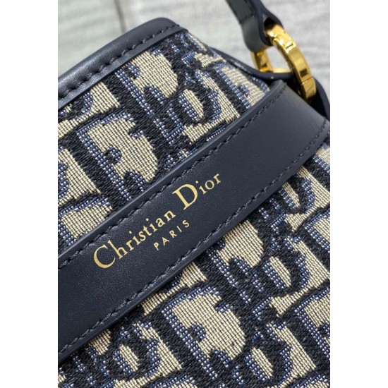 Fake Dior C'est Medium Bucket Bag Oblique Jacquard Blue Replica Replica Dior C'est Medium Bucket Bag Oblique Jacquard Blue