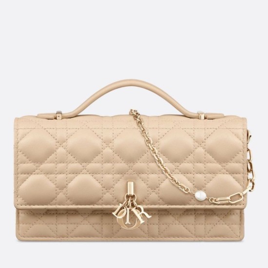 Fake Dior Miss Dior Mini Bag Cannage Lambskin Beige Replica Replica Dior Miss Dior Mini Bag Cannage Lambskin Beige