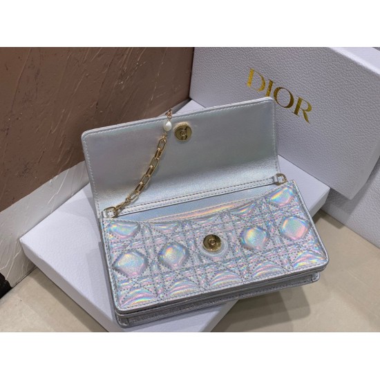 Replica Dior Miss Dior Mini Bag Iridescent Metallic Silver Replica Dior Miss Dior Mini Bag Iridescent Metallic Silver