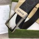 Replica Gucci GG belt with rectangular buckle 722370 35mm Black Steel