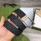 Replica Gucci GG belt with rectangular buckle 722370 35mm Black Steel