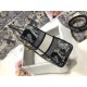Replica Dior Large Lady D-Lite Bag Toile de Jouy Reverse Embroidery Blue