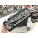Replica Dior Large Lady D-Lite Bag Toile de Jouy Reverse Embroidery Blue
