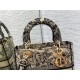 Fake Dior Medium Lady D-Lite Bag Toile de Jouy Embroidery Brown Replica Replica Dior Medium Lady D-Lite Bag Toile de Jouy Embroidery Brown
