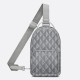 Fake Dior Mini Rider Sling Bag CD Diamond Canvas Gray Replica Replica Dior Mini Rider Sling Bag CD Diamond Canvas Gray