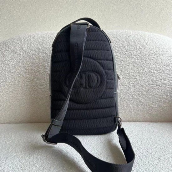 Replica Dior Mini Rider Sling Bag CD Diamond Canvas Black Replica Dior Mini Rider Sling Bag CD Diamond Canvas Black