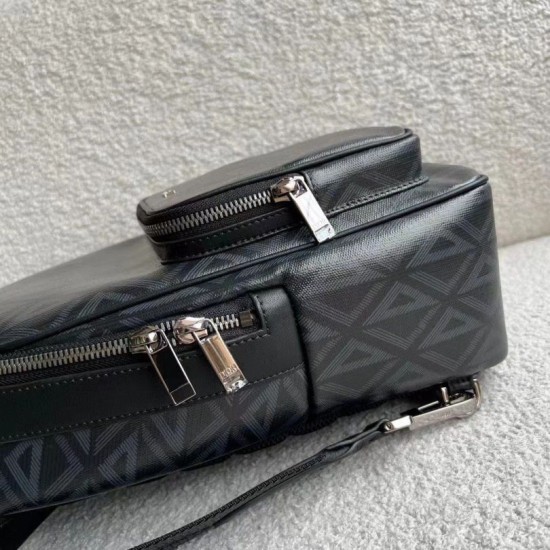 Replica Dior Mini Rider Sling Bag CD Diamond Canvas Black Replica Dior Mini Rider Sling Bag CD Diamond Canvas Black