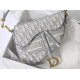 Replica Dior Saddle Bag Dior Oblique Embroidery Gray Replica Dior Saddle Bag Dior Oblique Embroidery Gray