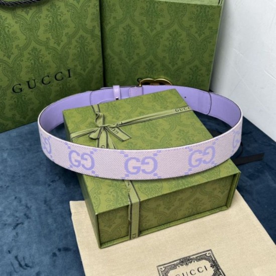 Replica Gucci GG Marmont wide belt 400593 40mm Purple