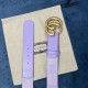 Replica Gucci GG Marmont wide belt 400593 40mm Purple