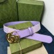 Replica Gucci GG Marmont wide belt 400593 40mm Purple